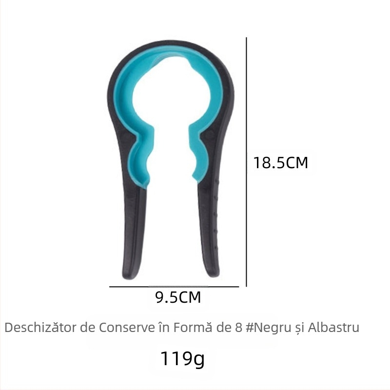 Deschizător de conserve multifuncțional cinci în unu, en-gros transfrontalier, potrivit pentru uz casnic, manual, antiderapant, deschizător de capace, deschizător de sticle, economisitor de forță de muncă
