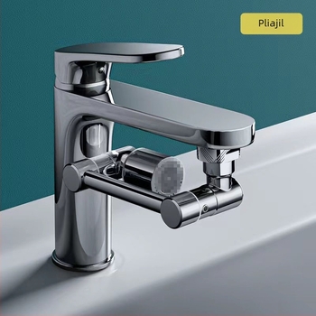 Braț mecanic universal pentru robinet, duză rezistentă la stropire, cu bule, prelungitor prelungit, braț mecanic rotativ la 1080 °