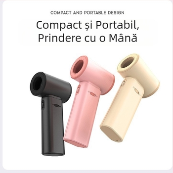 Mini ventilator de mare viteză transfrontalier nou, ventilator mic portabil cu lame reci, ventilator turbo portabil pentru exterior, cu vânt mare