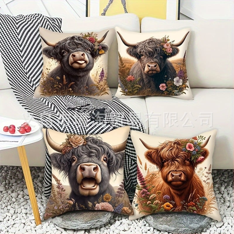 Explozii transfrontaliere in piele piersică scurtă plus față de pernă Mao Niu Home Living Room canapea pernă față de pernă