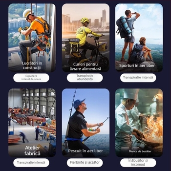 Ventilator de talie de mare viteză nou 2025 pentru lucru în aer liber, ventilator portabil cu încărcare USB, montat la talie, cu durată lungă de viață a bateriei