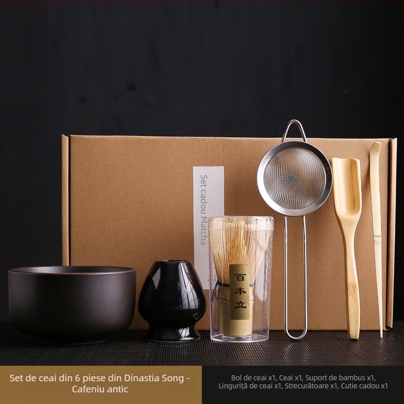 Cuptor special transfrontalier în stil japonez, schimbarea unei sute de costume Benli matcha, bătător de ouă, instrumente matcha, ceai, ceai, ceai, set de ceai pentru dinastia Song
