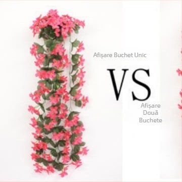 Nuntă violet agățat de perete flori simulate Rattan mobilier de casă flori false decor simulate plantă hortensie agățat de perete flori