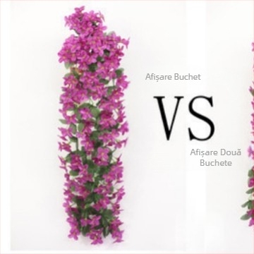 Nuntă violet agățat de perete flori simulate Rattan mobilier de casă flori false decor simulate plantă hortensie agățat de perete flori