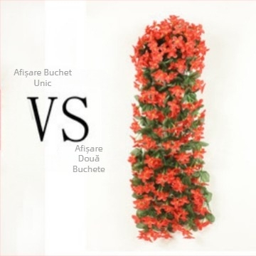 Nuntă violet agățat de perete flori simulate Rattan mobilier de casă flori false decor simulate plantă hortensie agățat de perete flori