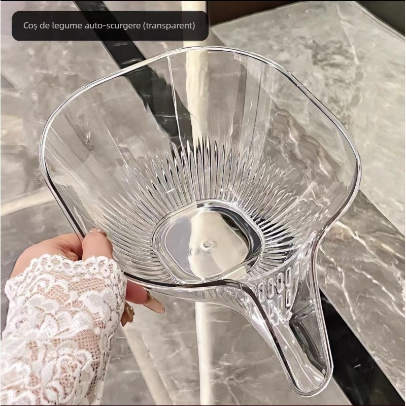 Coș de scurgere multifuncțional pentru bucătărie, bazin de scurgere, Amoy, coș de legume, spălare, bazin de legume, sită de orez, coș de depozitare pentru fructe și legume, spălare farfurie cu fructe