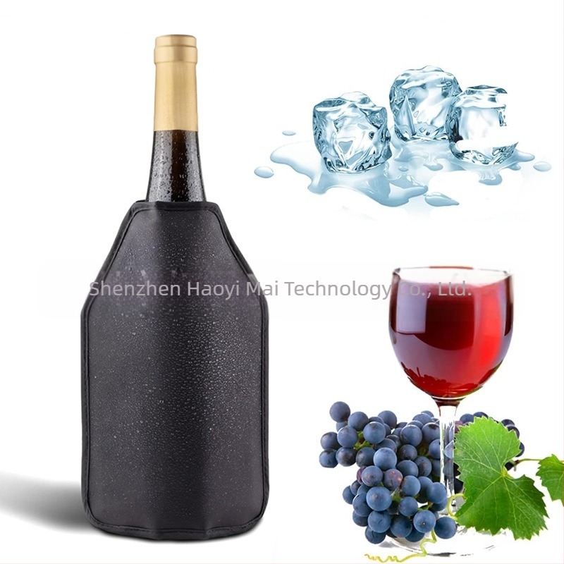 Set de pungi de gheață pentru vin roșu de vară, set de bere rece cu gel din PVC, set de vin roșu cu gheață, set de pungi de gheață pentru șampanie cu vin congelat