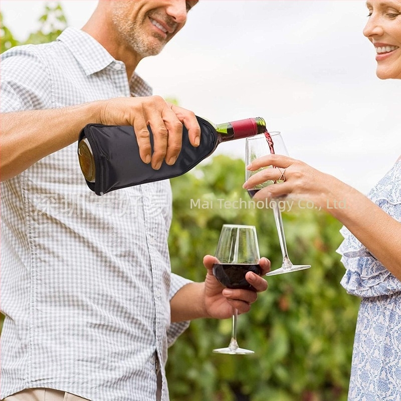 Set de pungi de gheață pentru vin roșu de vară, set de bere rece cu gel din PVC, set de vin roșu cu gheață, set de pungi de gheață pentru șampanie cu vin congelat