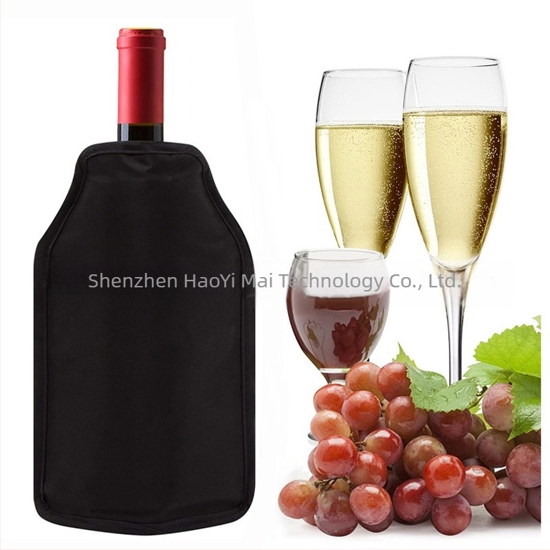 Set de pungi de gheață pentru vin roșu de vară, set de bere rece cu gel din PVC, set de vin roșu cu gheață, set de pungi de gheață pentru șampanie cu vin congelat