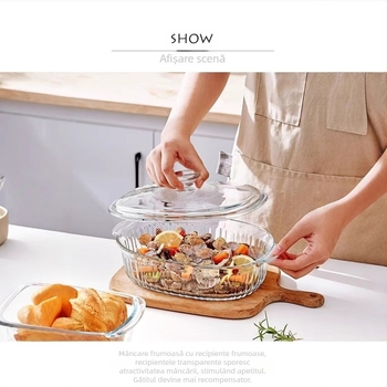 Borosilicat rezistent la căldură sticlă cristal aragaz cuptor cu microunde de uz casnic cuptor binaural bakeware dreptunghiular ustensilă farfurie pește farfurie