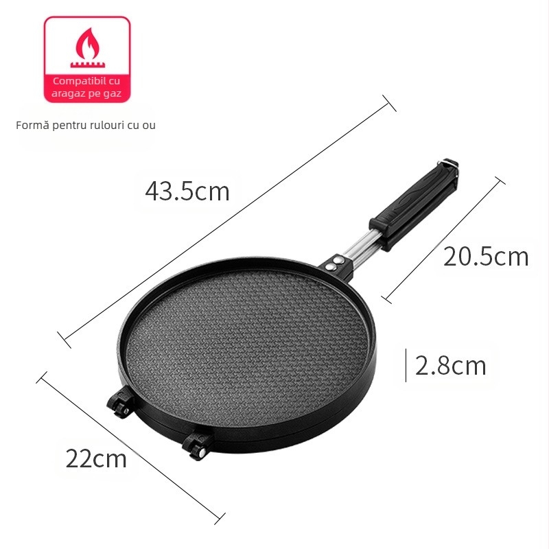 Hong Kong-stil comercial de copt tavă crustă crocantă mașină manuală modificată portabil pe gaz de uz casnic ouă rulou oală tort mucegai instrument de copt
