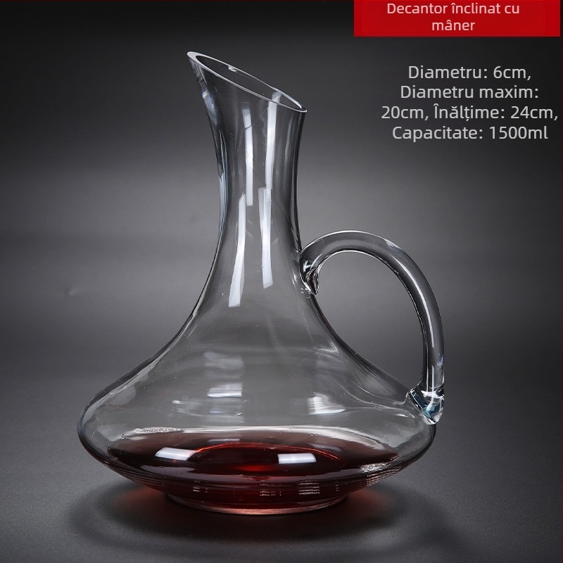 Pahar de vin roșu înclinat, cristal creativ, Burgundy, Bordeaux, set de pahare înalte de șampanie, gata pentru vânzare cu ridicata, stil simplu