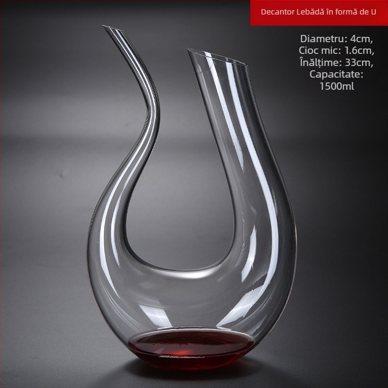 Pahar de vin roșu înclinat, cristal creativ, Burgundy, Bordeaux, set de pahare înalte de șampanie, gata pentru vânzare cu ridicata, stil simplu