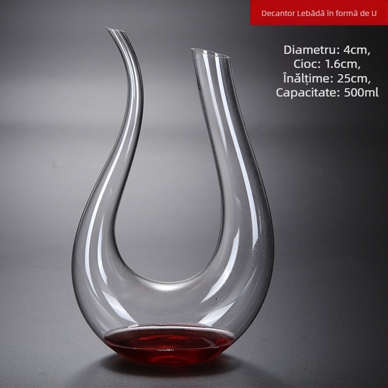 Pahar de vin roșu înclinat, cristal creativ, Burgundy, Bordeaux, set de pahare înalte de șampanie, gata pentru vânzare cu ridicata, stil simplu