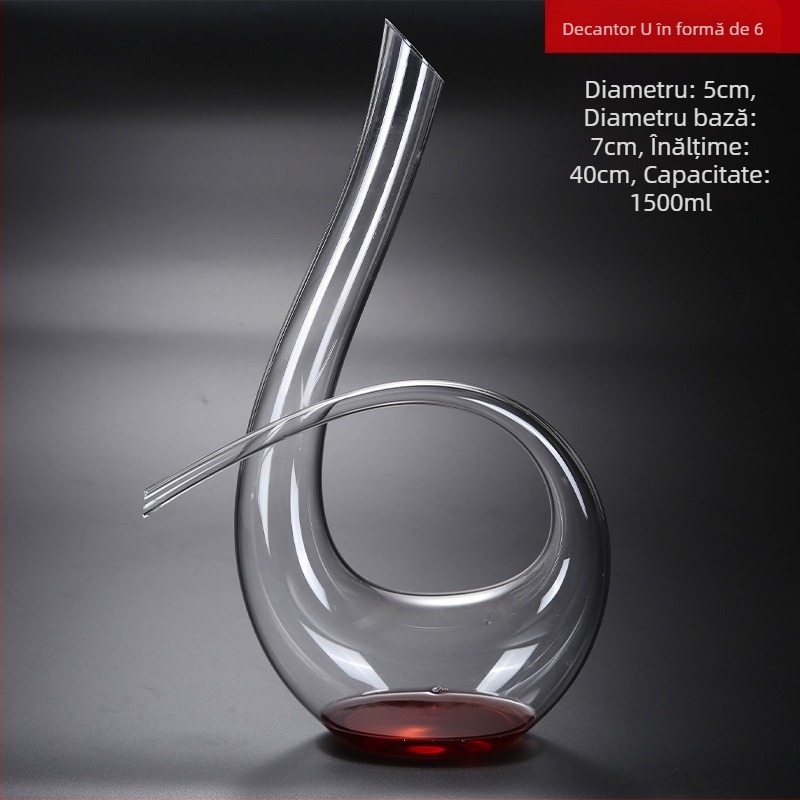 Pahar de vin roșu înclinat, cristal creativ, Burgundy, Bordeaux, set de pahare înalte de șampanie, gata pentru vânzare cu ridicata, stil simplu