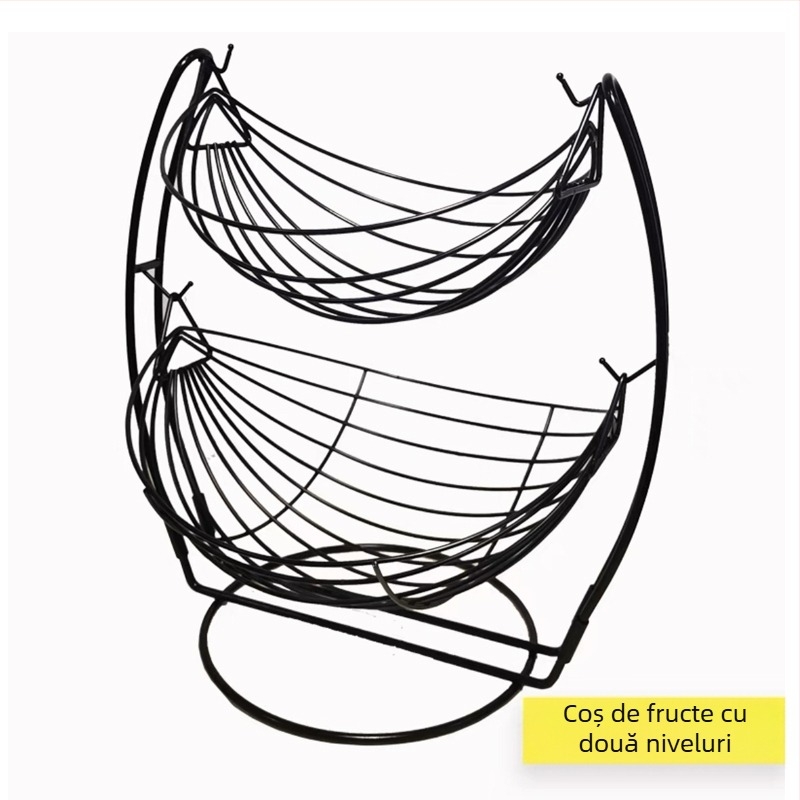 Coș cu fructe en-gros, living creativ, stil european, masă de cafea pentru uz casnic, raft cu trei straturi, gustări, internet, popular, depozitare mare multistrat