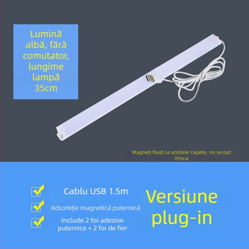 Lampă de citit cu protecție pentru ochi, lampă de birou cu LED, dormitor, cămin studențesc, lampă de noptieră USB, o generație de păr