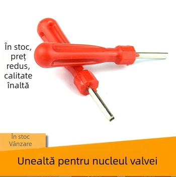 Cheie pentru miezul supapei, cheie pentru supape, cheie pentru supape, cheie americană pentru duze de aer, cheie pentru cameră de aer, instrument de reglare a aerisirii
