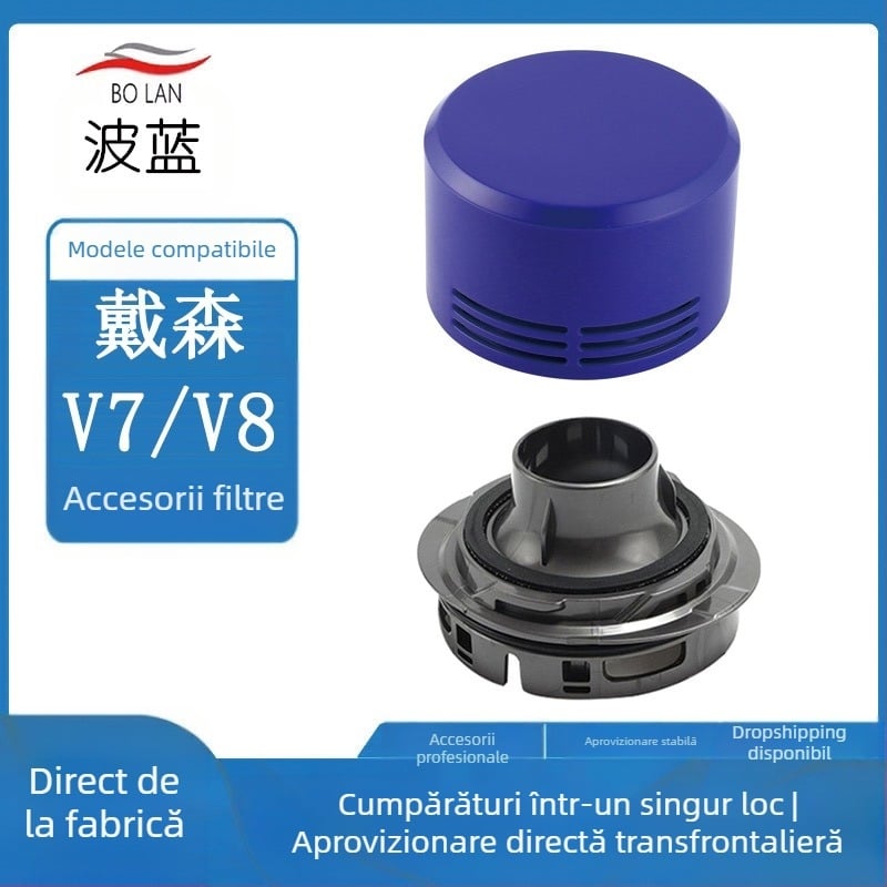 Potrivit pentru aspiratorul wireless portabil Dyson V7/V8, accesorii, motor, capac spate, element filtrant spate, accesorii