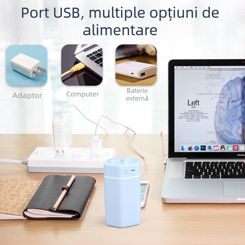 Umidificator mini nou pentru acasă, sursă USB, producător, umidificator cadou, umidificator pentru vehicule cu energie nouă, imprimare