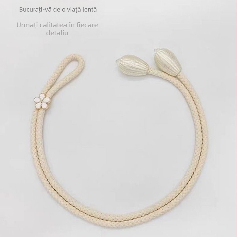 Reglarea curea perdea la modă modernă simplă tifon curea perdea curea fixă frânghie accesorii creative flori depozitare cataramă