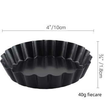 Mucegai de tort cu ouă de 4 inch, potrivit pentru plăcintă cu mere, formă rotundă cu fund viu, dantelă, copt, mini tavă de copt pentru cuptor