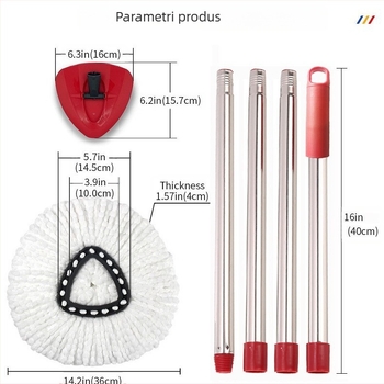 Accesoriile pentru placa cu tijă a capului de mop potrivite pentru mopul rotativ O-Cedar, de vânzare cu amănuntul, pot fi trimise în numele Amazon.