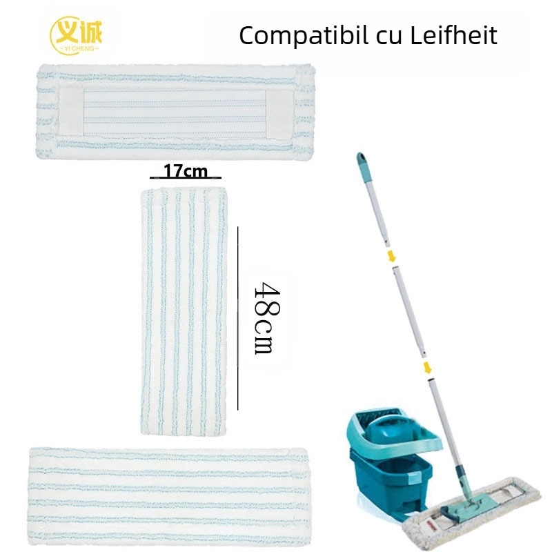 Potrivit pentru capul de mop de schimb din microfibră Leifheit Profi XL, lavabil.