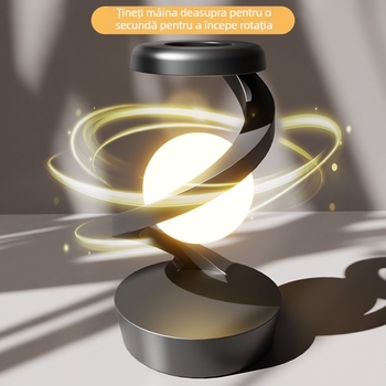 Lampă de birou cu încărcare wireless rotativă nouă, lampă LED, decorare creativă pentru casă, lampă de noptieră cu încărcare wireless pentru telefon mobil
