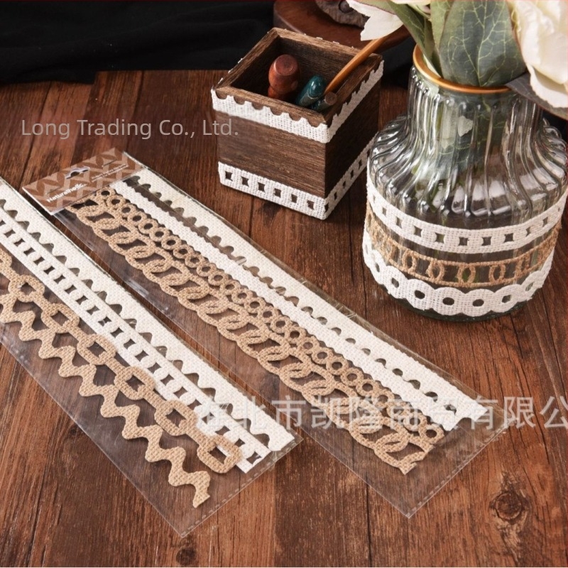 Cană decorativă din ceramică de sticlă cu pastă de in naturală, cu adeziv floral, decupată manual pentru uz personal