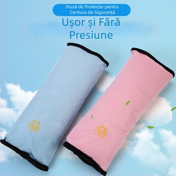 Centură de siguranță auto, umăr, husă de protecție, plush, siguranță pentru copii, reglare a siguranței, desene animate, anti-strecurător, gât auto