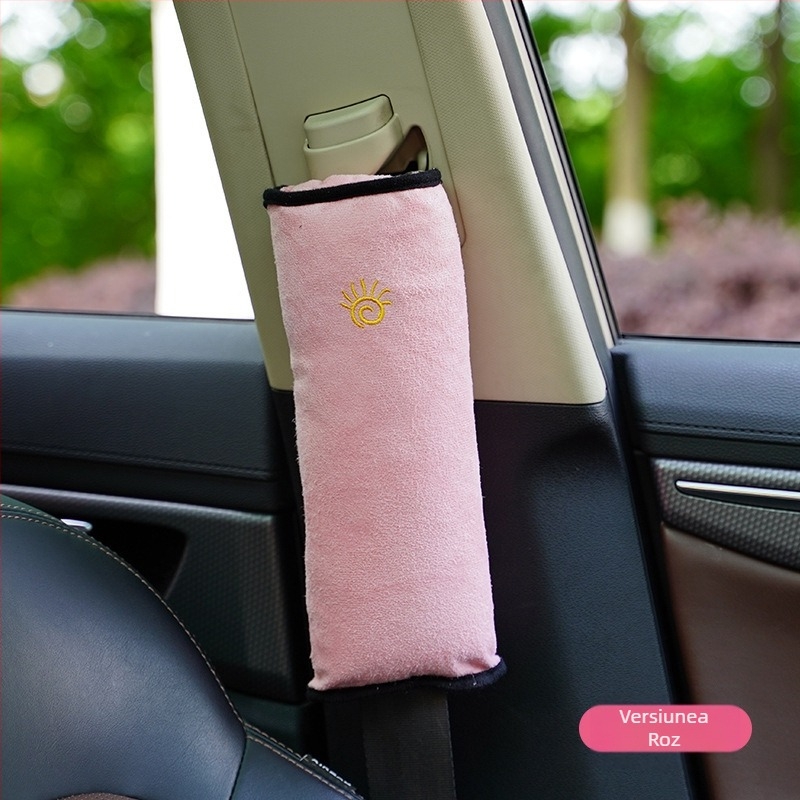 Centură de siguranță auto, umăr, husă de protecție, plush, siguranță pentru copii, reglare a siguranței, desene animate, anti-strecurător, gât auto
