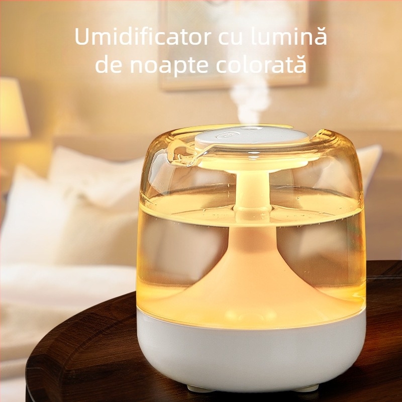 Producător transfrontalier Umidificator colorat Dormitor Mic Desktop Silent Dormitor Atmosferă de Aer Lumină Hidratantă Aparat de Aromaterapie