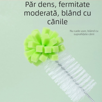 Perie de curățare din polipropilenă pentru magazin de 10 yuani, poate fi agățată, cu cap de burete, perie cu ceașcă, mâner lung, perie pentru oală, necesități zilnice, perie de curățare en-gros