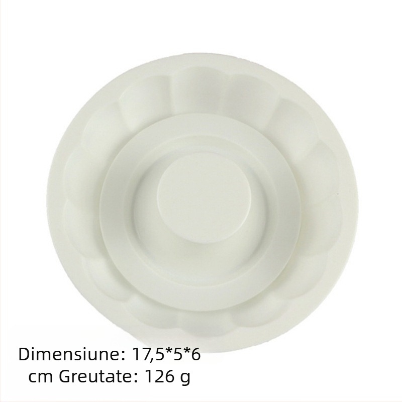 1 buc/set rotund Groove floare în formă de silicon Mousse mucegai alb rotund Garland Western patiserie șifon tort mucegai DIY copt mucegai