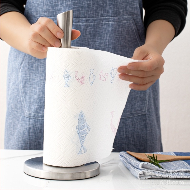 Suport pentru role de bucătărie din oțel inoxidabil, suport vertical pentru prosoape de hârtie, suport pentru role de hârtie, suport pentru folie alimentară, suport pentru depozitarea prosoapelor de hârtie, multifuncțional