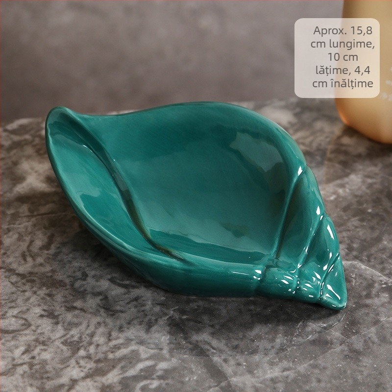 Cutie de săpun cu rață, de uz casnic, cu ventuză, fără perforare, pentru lavoar, depozitare, ornamente ceramice artizanale