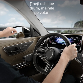 Scrumieră auto nouă, căptușeală metalică cu un singur clic, capac, capac cu lumină moale, scrumieră auto