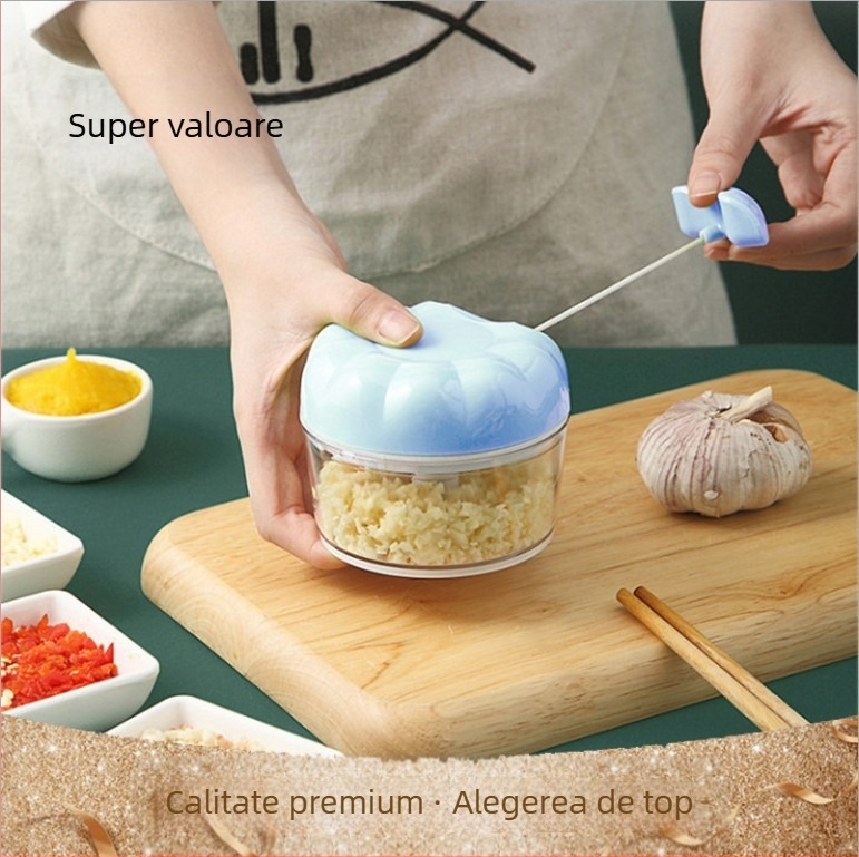 Mini piure de usturoi, mixer manual de usturoi, presă de usturoi, bucătărie, mixer de usturoi de usturoi, mixer de usturoi, trag de usturoi