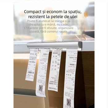 Clemă mică pentru bilete, suport pentru listă de cărți de bucătărie, suport pentru bilete la pachet, din aliaj de aluminiu, cu o singură clemă de bucătărie