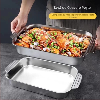 Oțel inoxidabil pentru grătarul de pește, aragaz dreptunghiular de uz casnic, plită cu inducție, oală specială, tavă coreeană, placă de copt, placă de grătar de pește
