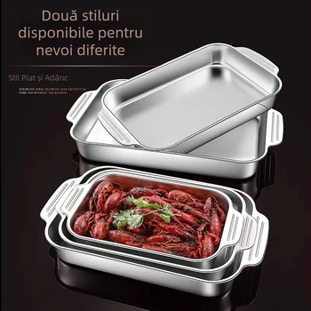 Oțel inoxidabil pentru grătarul de pește, aragaz dreptunghiular de uz casnic, plită cu inducție, oală specială, tavă coreeană, placă de copt, placă de grătar de pește