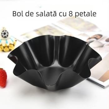 Producător în stoc tavă de copt cu 8 laturi petale bol octogonal pentru salată petale bol neregulat pentru salată cu legume și fructe pentru desert