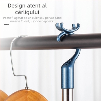 Furcă de haine retractabilă din oțel inoxidabil pentru balcon, furcă de haine îngroșată, furcă de haine îngroșată, furcă de haine prelungită, en-gros