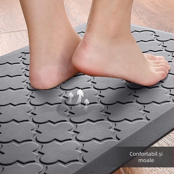 Covor de bucătărie transfrontalier Amazon din PVC gofrat, rezistent la ulei, impermeabil, covoraș de podea rezistent la murdărie, rezistent la uzură, fără ștergere