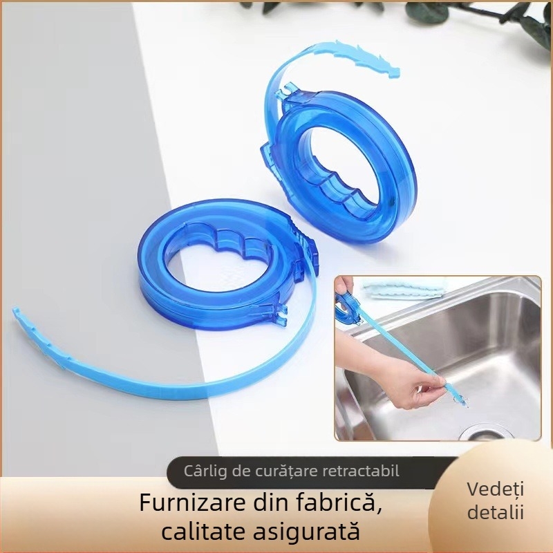 Bucătărie retractabil țeavă dragare cârlig canalizare toaletă dragă chiuvetă anti-blocare curățare cârlig păr dragă