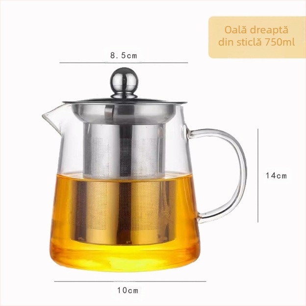 Fierbător electric din ceramică, fierbător din sticlă, fierbător pentru sănătate, fierbător din sticlă pură, fierbător cu borosilicat ridicat, capacitate mare, poate conține apă rece