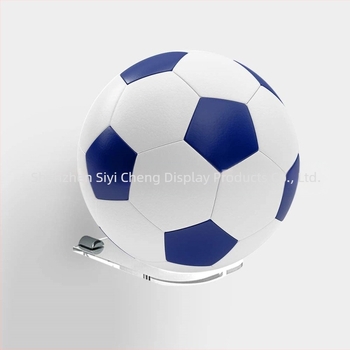 Suport de fotbal acrilic cu stea, culoare neagră, pentru baie, depozitare creativă, montată pe perete, depozitare montată pe perete