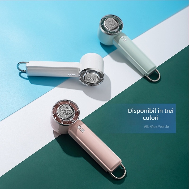 Nou ventilator portabil cu compresă de gheață pentru refrigerare semiconductori, ventilator portabil pentru alpinism, ventilator cu cataramă suspendată, cu 5 viteze, ventilator de birou mare cu vânt