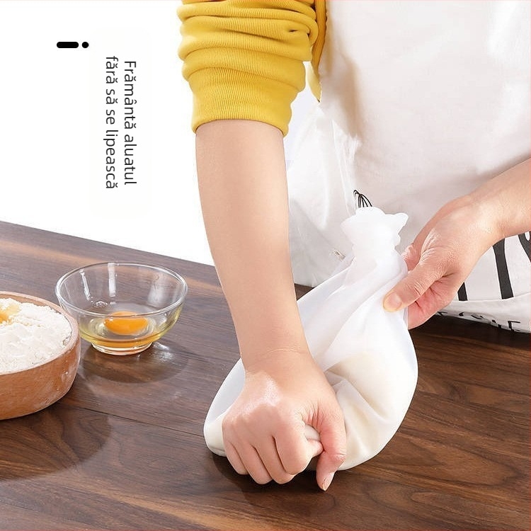 Bucătărie de uz casnic sac de aluat din silicon antiaderent frământat manual aluat păr sac de frământat aluat sac de frământat aluat din silicon îngroșat de calitate alimentară